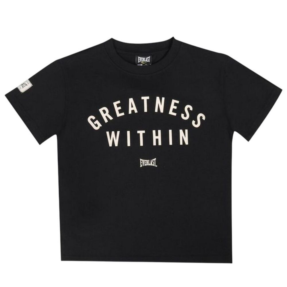 Everlast Childrens/Kids Lettering Crew Neck Oversized T-Shirt / Black/White